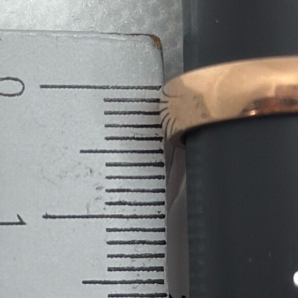 Brand New!! Size 6 Stainless steel band with solitaire zircon stone - Picture 3 of 4